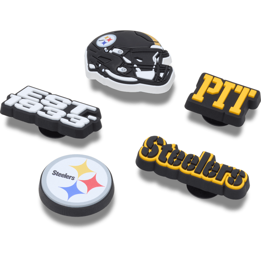 Crocs / NFL Pittsburgh Steelers 5 Pack Jibbitz Shoe Charm Discount