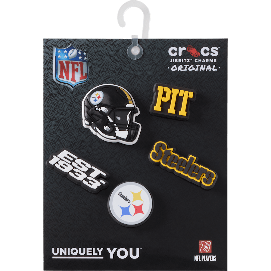 Crocs / NFL Pittsburgh Steelers 5 Pack Jibbitz Shoe Charm Discount