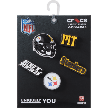 Crocs / NFL Pittsburgh Steelers 5 Pack Jibbitz Shoe Charm Discount