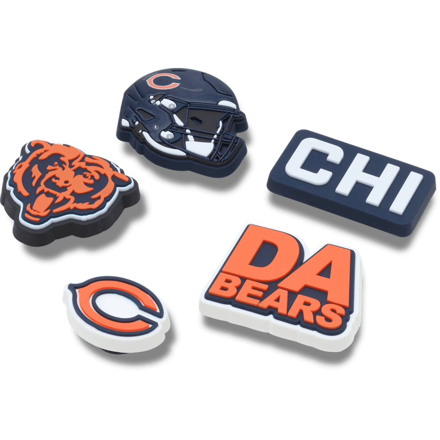 Crocs / NFL Chicago Bears 5 Pack Jibbitz Shoe Charm Discount