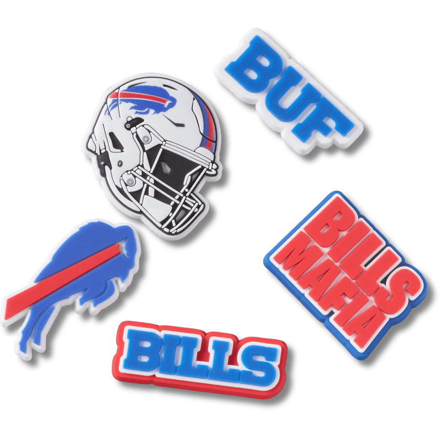 Crocs / NFL Buffalo Bills 5 Pack Jibbitz Shoe Charm Discount