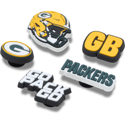 Crocs NFL Green Bay Packers 5 Pack Jibbitz Shoe Charm On Sale
