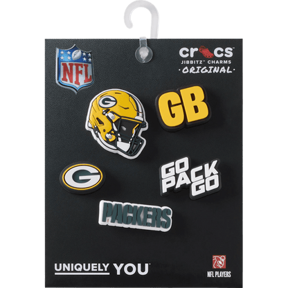 Crocs NFL Green Bay Packers 5 Pack Jibbitz Shoe Charm On Sale