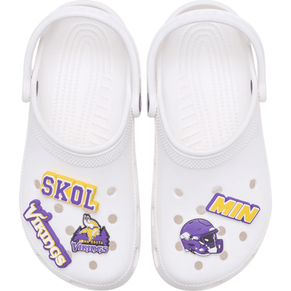 Crocs NFL Minnesota Vikings 5 Pack Jibbitz Shoe Charm Sale