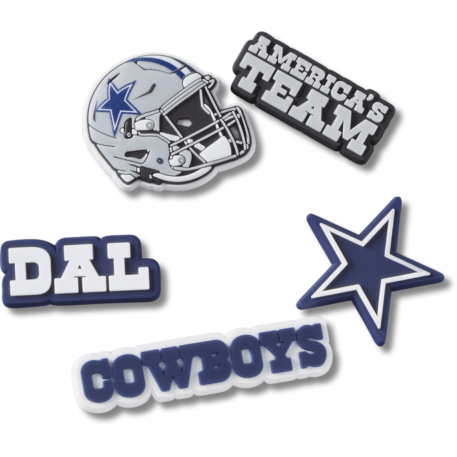 Crocs NFL Dallas Cowboys 5 Pack Jibbitz Shoe Charm On Sale