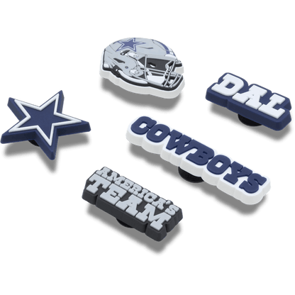 Crocs NFL Dallas Cowboys 5 Pack Jibbitz Shoe Charm On Sale