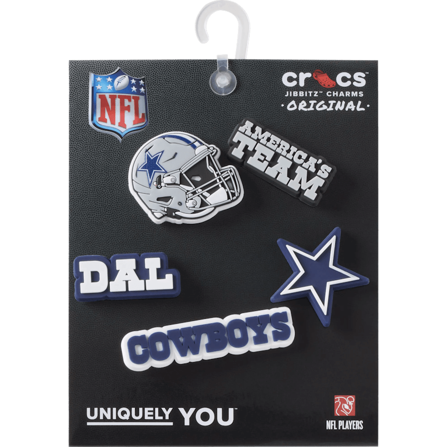 Crocs NFL Dallas Cowboys 5 Pack Jibbitz Shoe Charm On Sale