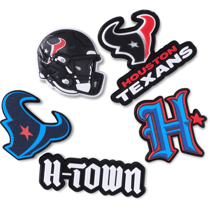 Crocs NFL Houston Texans 5 Pack Jibbitz Shoe Charm On Sale