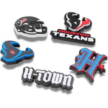 Crocs NFL Houston Texans 5 Pack Jibbitz Shoe Charm On Sale