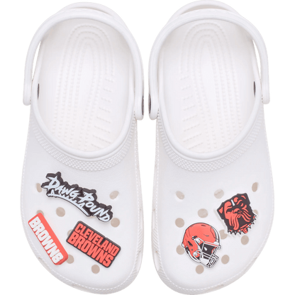 Crocs NFL Cleveland Browns 5 Pack Jibbitz Shoe Charm Discount