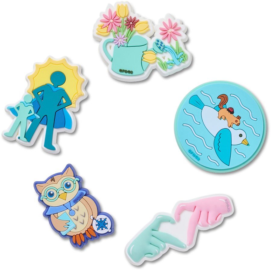 Crocs - Got Your Back 5 Pack Jibbitz™ charms For Sale