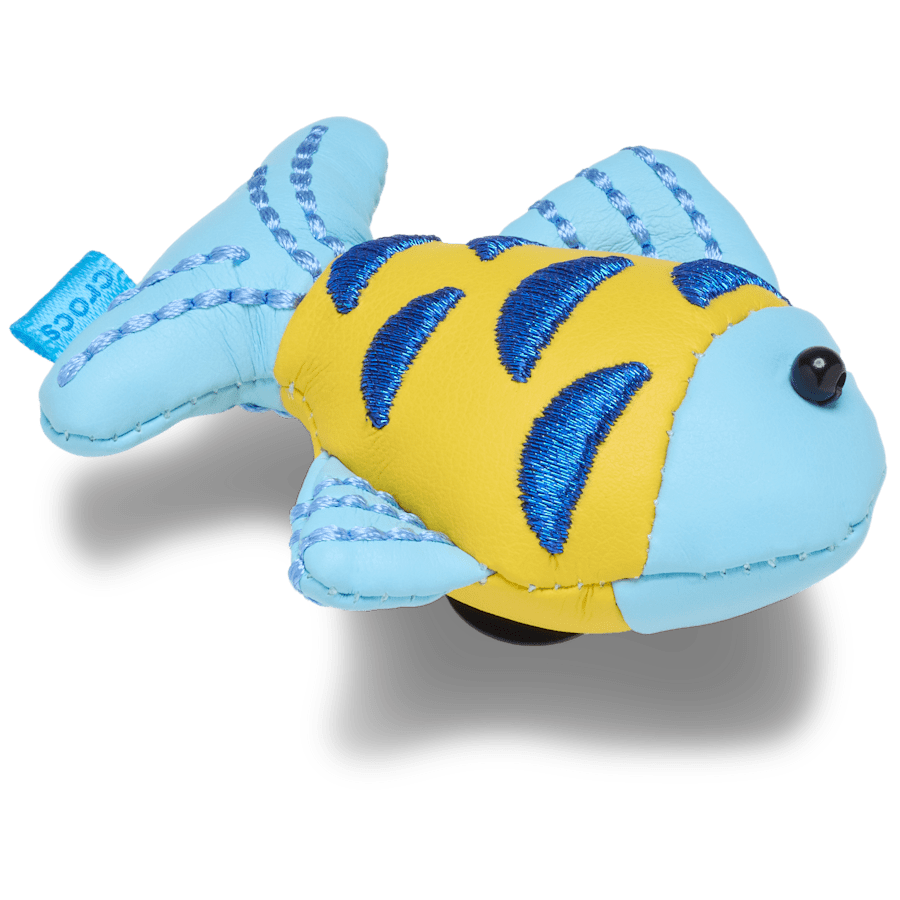 Crocs Blue and Gold Sparkle Fish Jibbitz™ charms Outlet