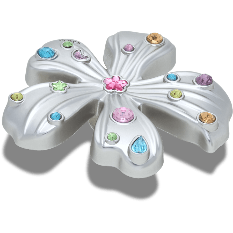 Crocs Silver Meta Gem Flower Jibbitz™ charms Outlet