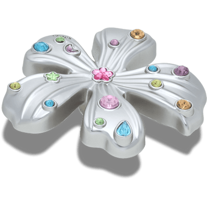 Crocs Silver Meta Gem Flower Jibbitz™ charms Outlet