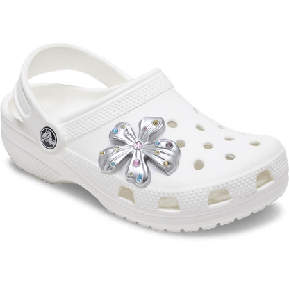 Crocs Silver Meta Gem Flower Jibbitz™ charms Outlet