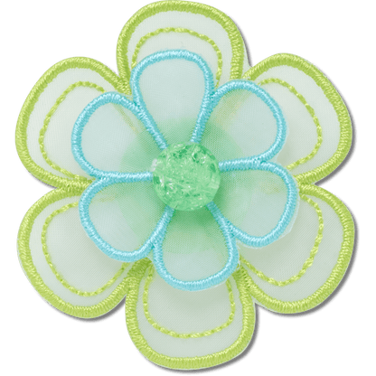 Crocs | Green Mesh Flower Jibbitz™ charms Sale