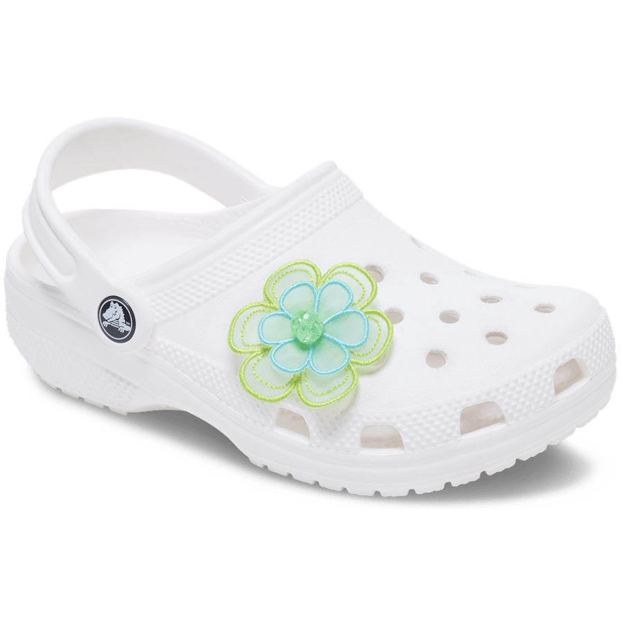 Crocs | Green Mesh Flower Jibbitz™ charms Sale