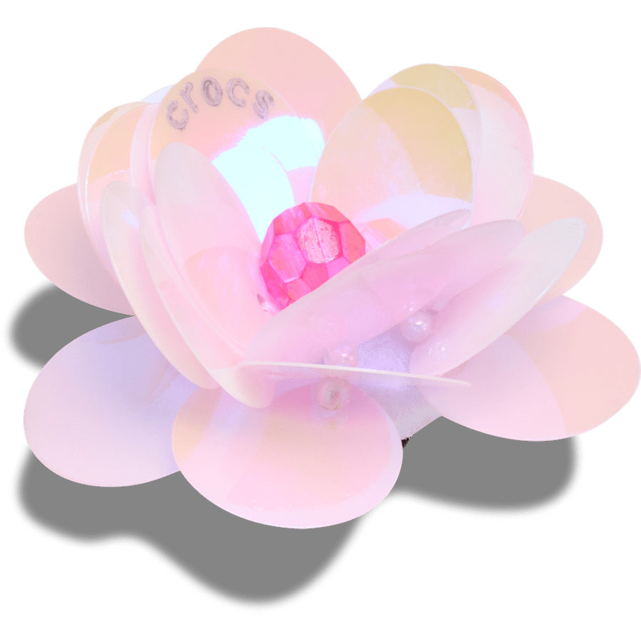 Crocs / Sequin Pink Flower Jibbitz™ charms Discount