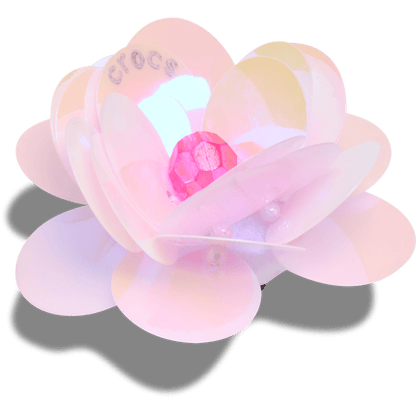 Crocs / Sequin Pink Flower Jibbitz™ charms Discount