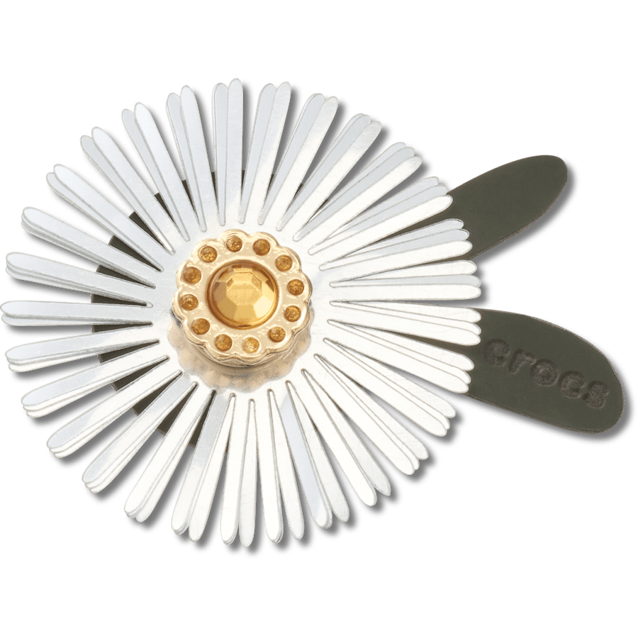 Crocs - Silver Sequin Flower Jibbitz™ charms For Sale