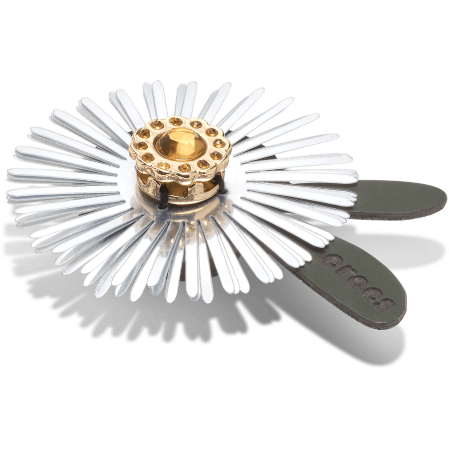 Crocs - Silver Sequin Flower Jibbitz™ charms For Sale