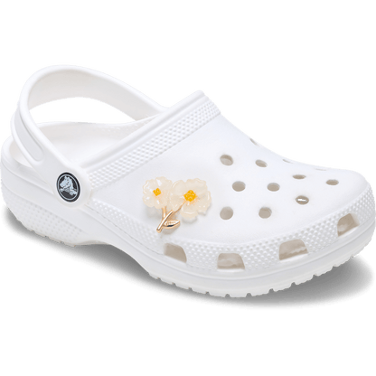 Crocs White Floral Blossom Jibbitz™ charms Sale
