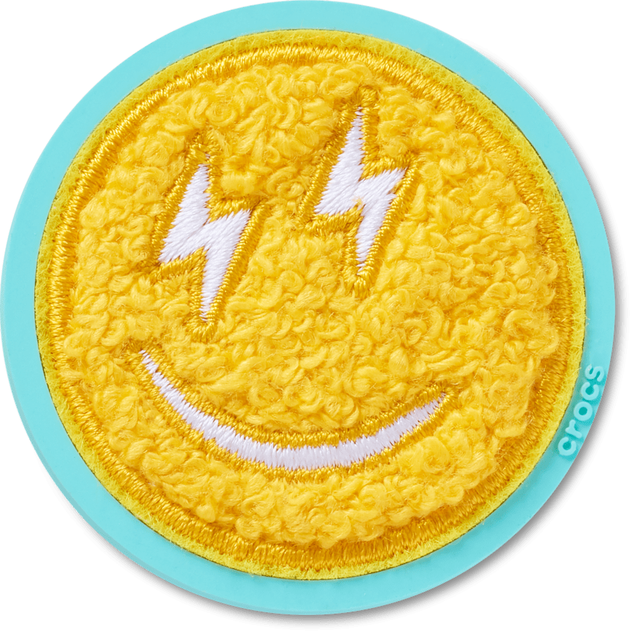 Crocs / Mega Chenille Happy Face Jibbitz™ charms Discount
