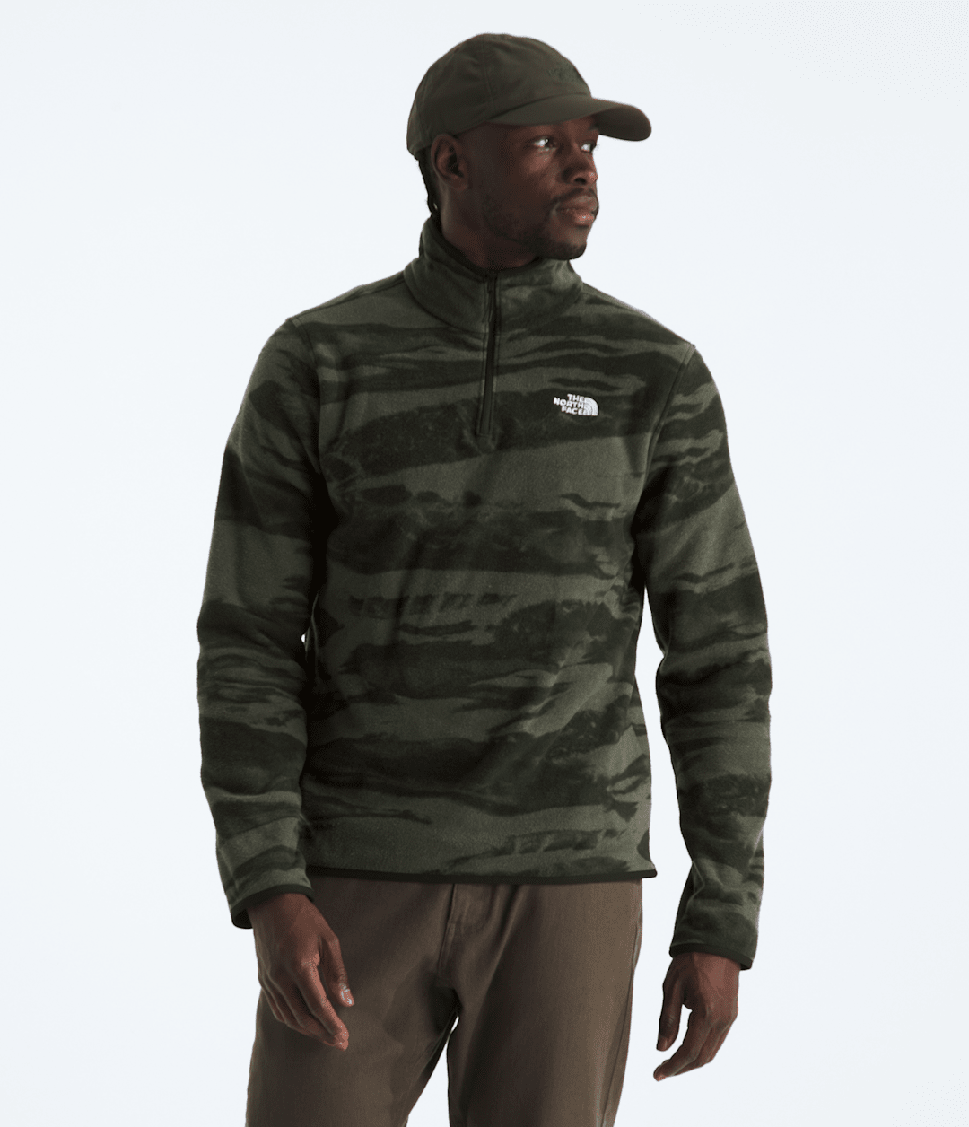 The North Face Men’s Glacier Fleece ¼-Zip—Print
