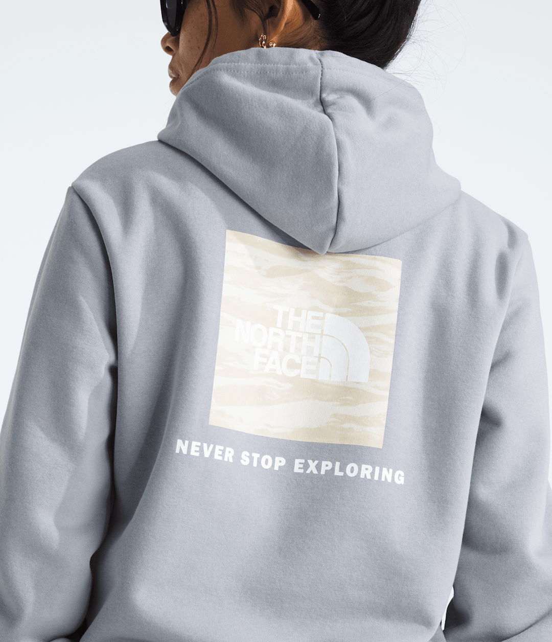 The North Face Women’s Evolution Box NSE Fill Light Hoodie—Graphic
