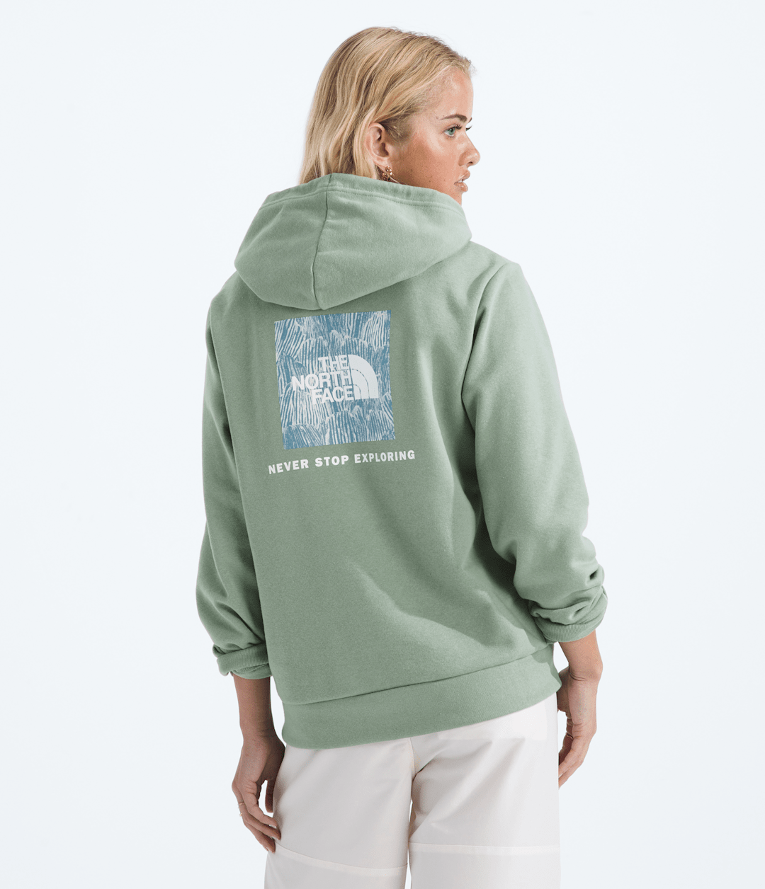 The North Face Women’s Evolution Box NSE Fill Hoodie—Graphic