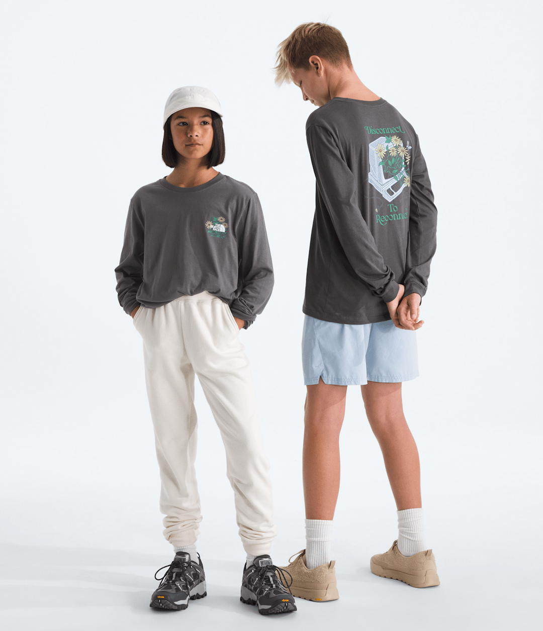 The North Face Boys’ & Girls’ Evolution Disconnect Long-Sleeve Tee—Graphic