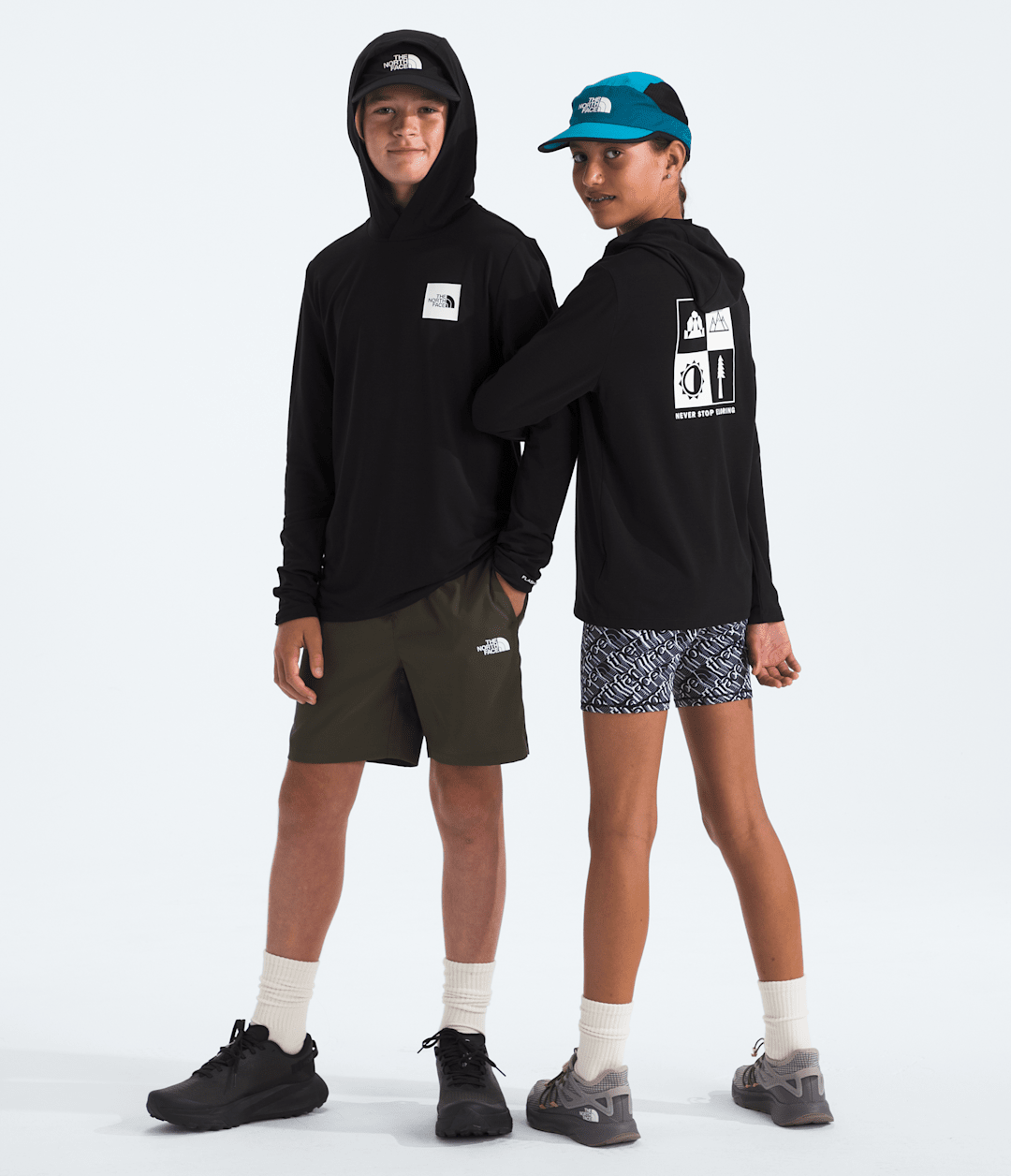 The North Face Boys’ & Girls’ Adventure Long-Sleeve Hoodie—Graphic