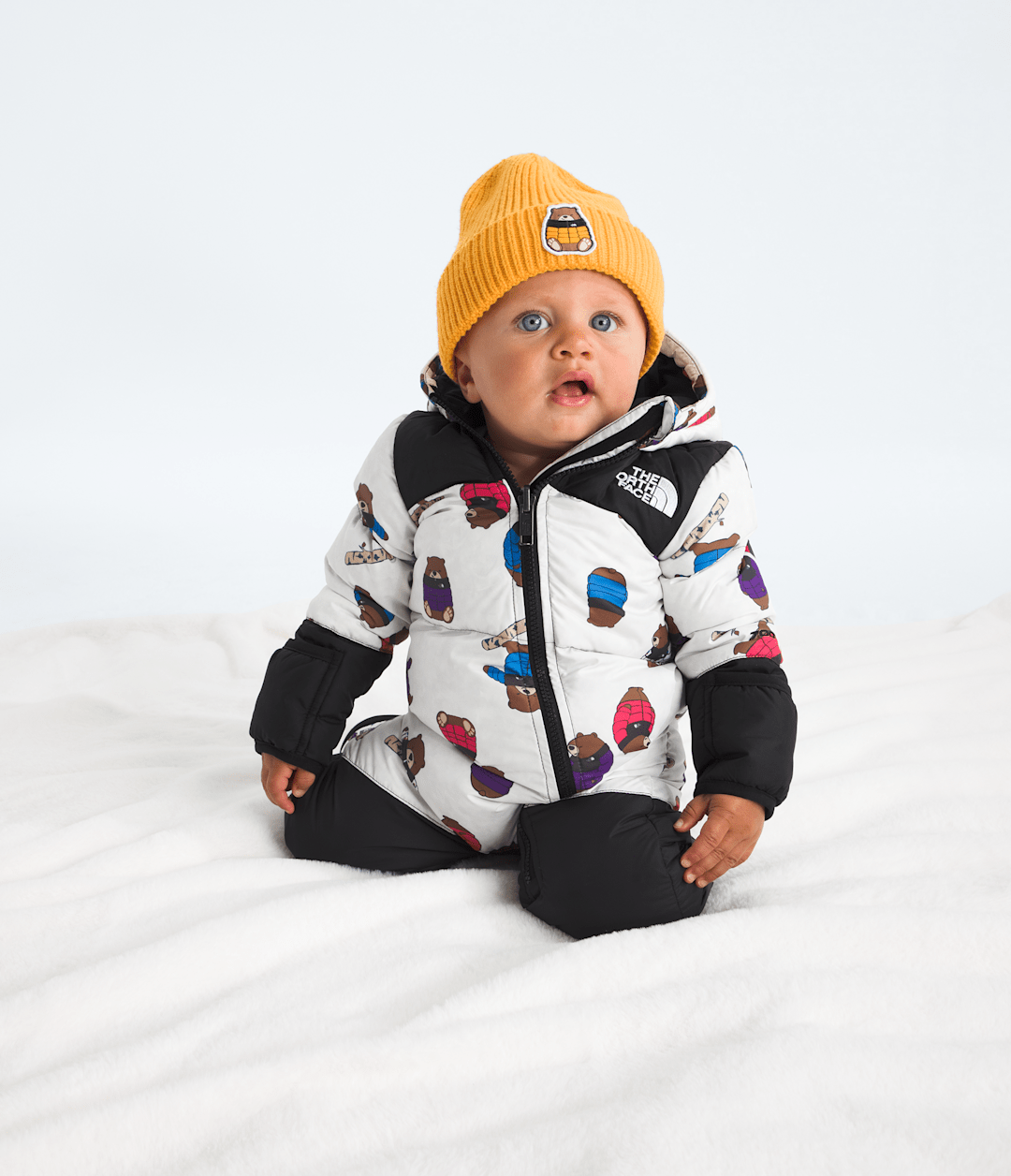 The North Face Baby 1996 Retro Nuptse One-Piece—Print