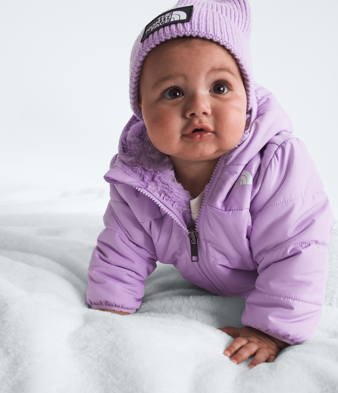 The North Face Baby Girls’ Reversible Shasta Full-Zip Hooded Jacket