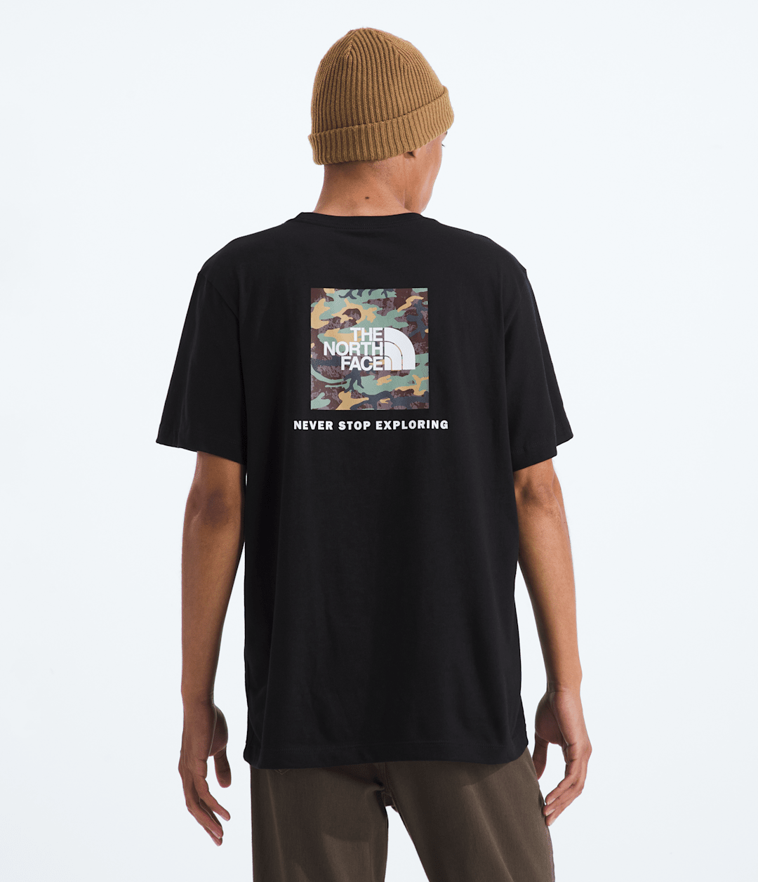 The North Face Men’s Evolution Box Camo Fill Short-Sleeve Tee—Graphic