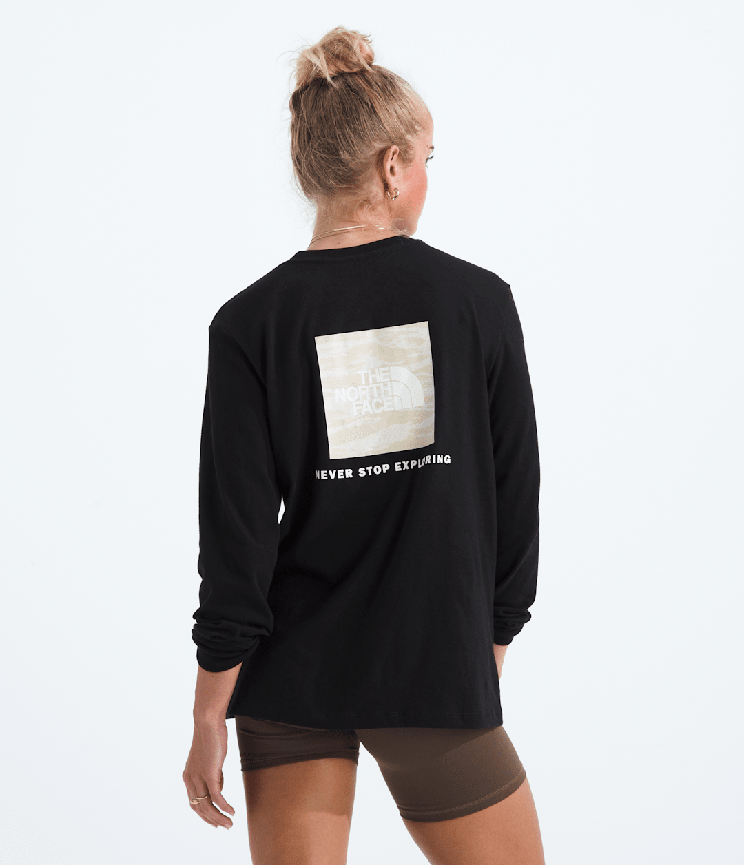 The North Face Women’s Evolution Box NSE Fill Light Long-Sleeve Tee—Graphic