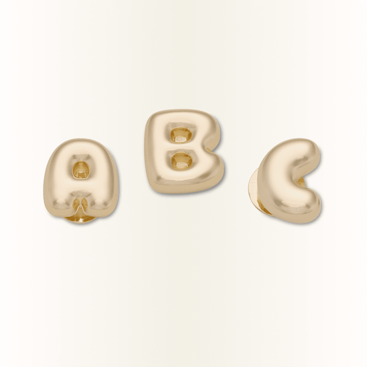 Crocs Gold Bubble Letter A-Z Jibbitz™ charms Outlet