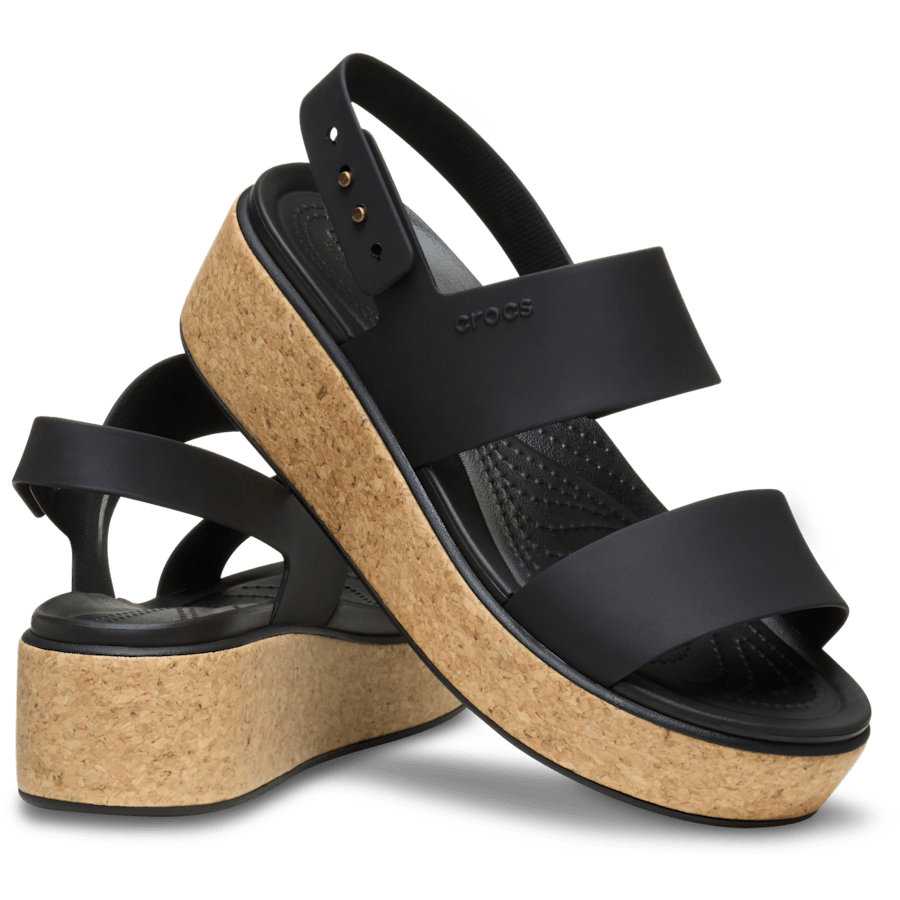 Crocs Brooklyn Cork Low Wedge Outlet