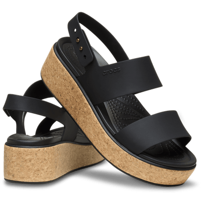 Crocs Brooklyn Cork Low Wedge Outlet