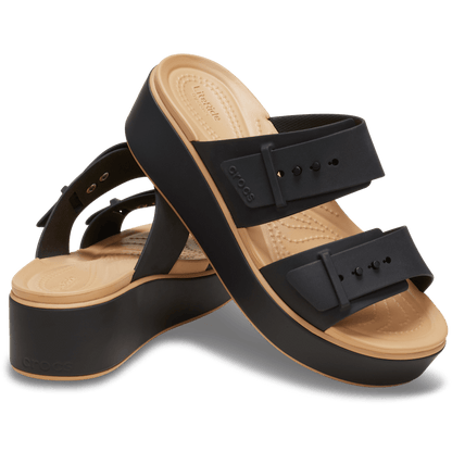 Crocs | Brooklyn Buckle Matte Wrap Low Wedge Online