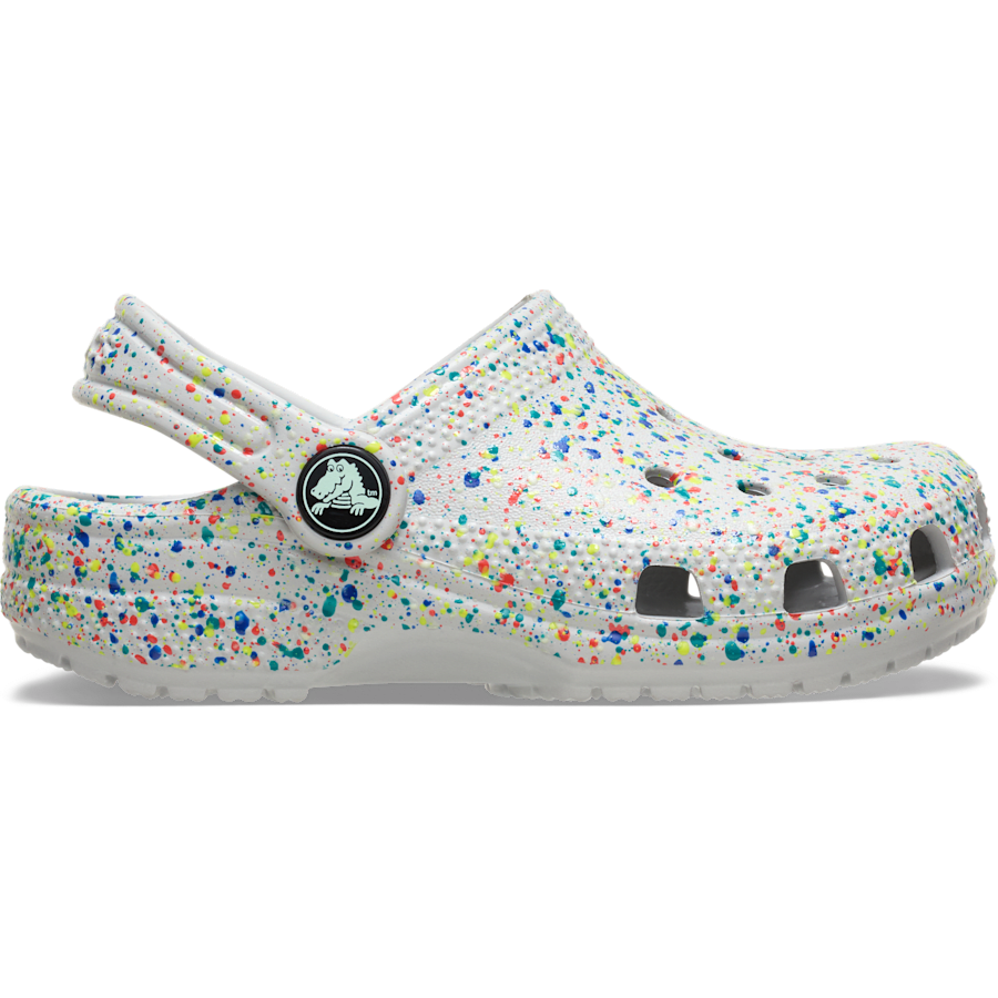 Crocs Kids' Classic Glow Paint Splatter Clog Outlet