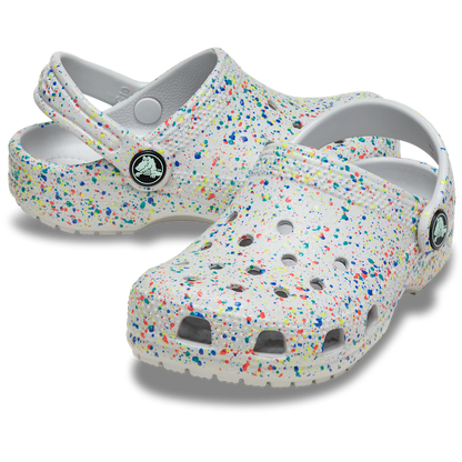 Crocs Kids' Classic Glow Paint Splatter Clog Outlet
