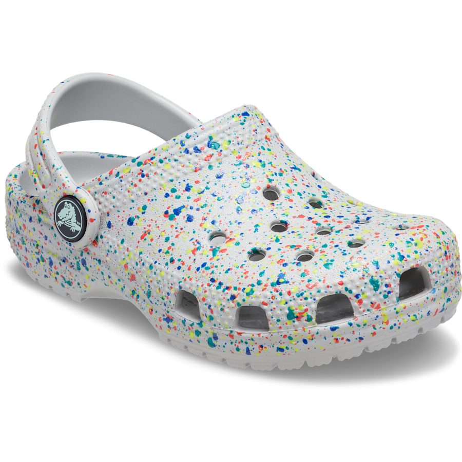 Crocs Kids' Classic Glow Paint Splatter Clog Outlet
