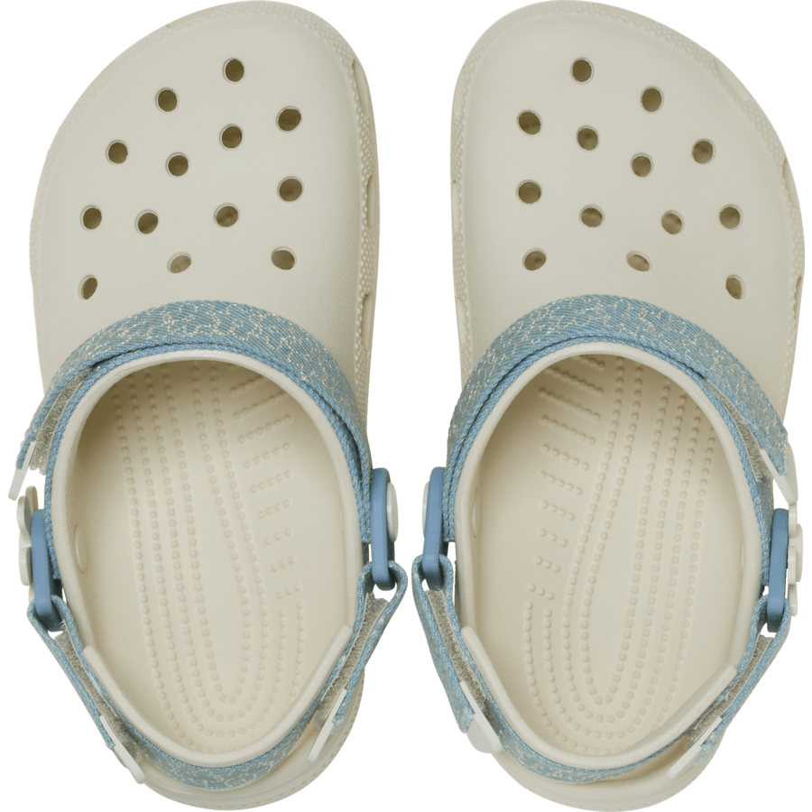 Crocs Kids’ Classic Denim Flower Adjustable Backstrap Clog Outlet