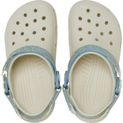 Crocs Kids’ Classic Denim Flower Adjustable Backstrap Clog Outlet