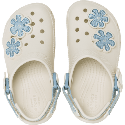 Crocs | Toddler Classic Denim Flower Adjustable Backstrap Clog Sale