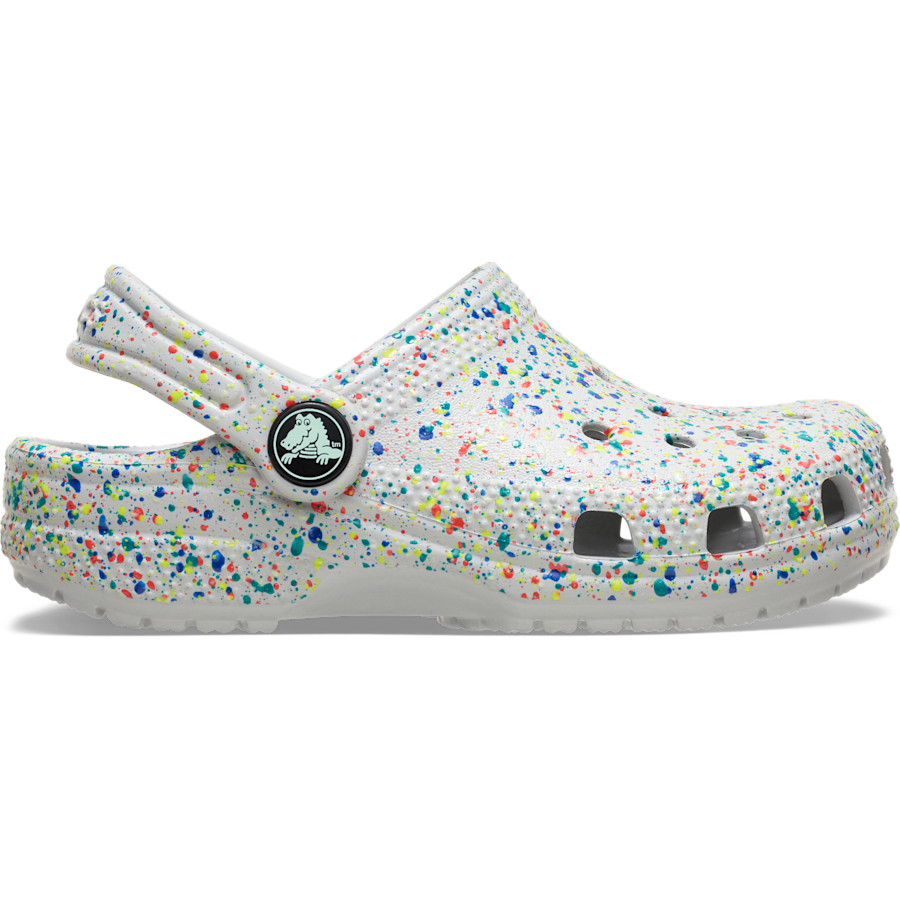 Crocs Toddler Classic Glow Paint Splatter Clog Discount