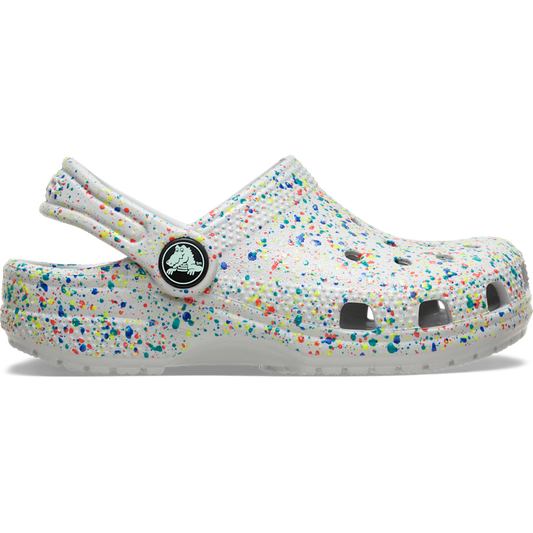 Crocs Toddler Classic Glow Paint Splatter Clog Discount