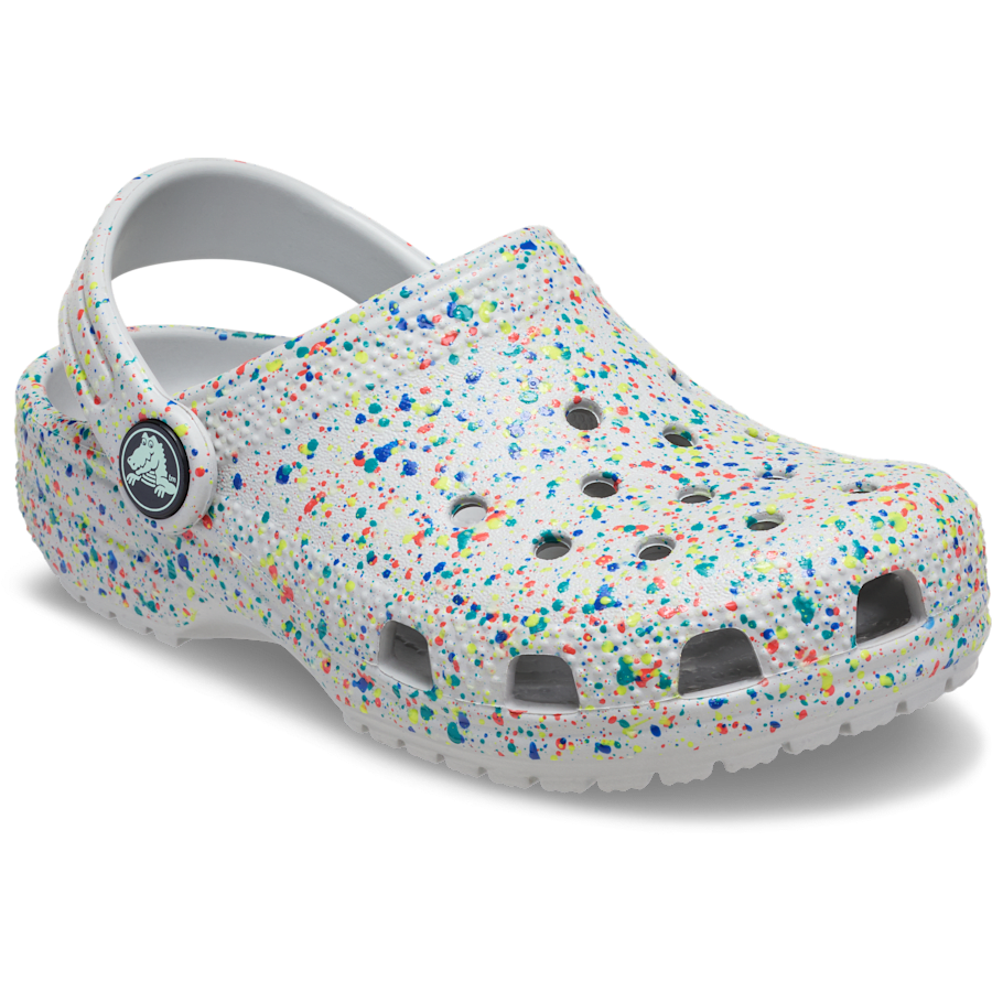 Crocs Toddler Classic Glow Paint Splatter Clog Discount