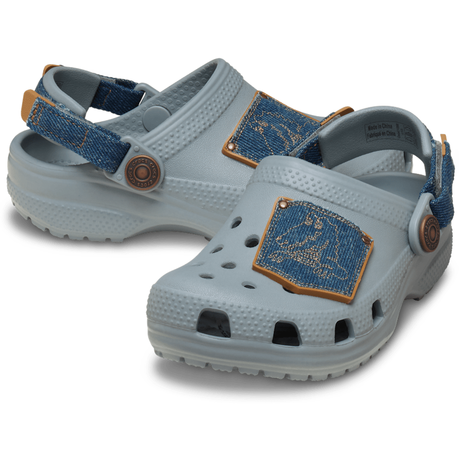 Crocs Toddler Classic Denim Adjustable Backstrap Clog Outlet